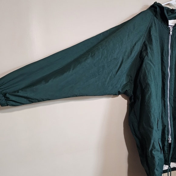 Champion Forest Green Zip-Up Jacket Vintage Size XL - Picture 4 of 11